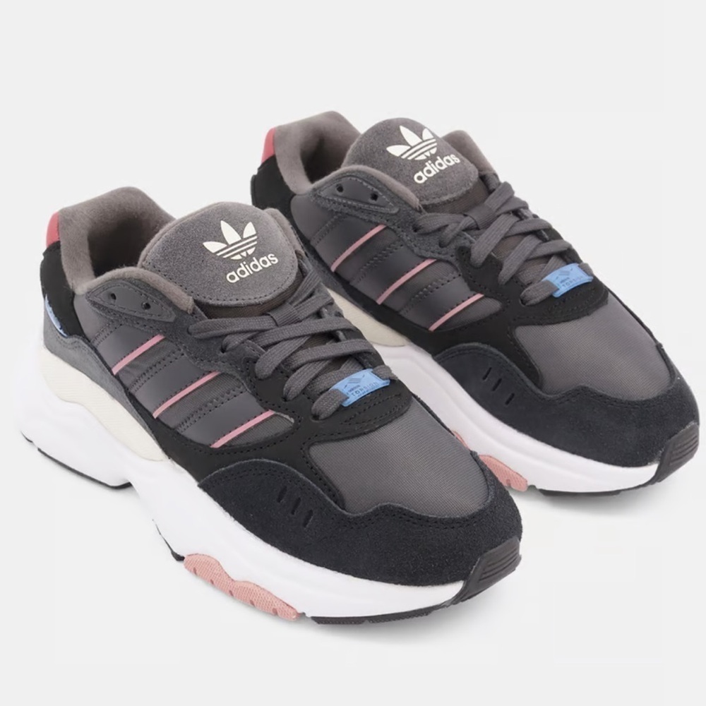 Adidas Retropy F90 Lace Up Sneaker in Dark Grey